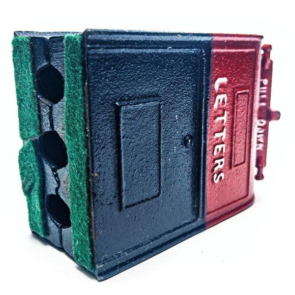 VTG Cast Iron US Post Office Mail Novelty Coin Bank - Picture 4 of 8